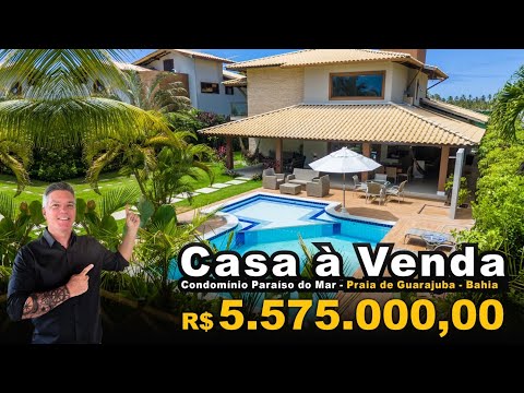 CASA DE PRAIA À VENDA EM GUARAJUBA - BAHIA