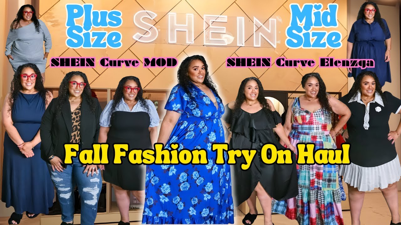 SHEIN Plus Size Haul 2025|SHEIN Plus Size Dresses Haul 2025: Curve & Chic!|SHEIN Curve|FT Bob & Brad