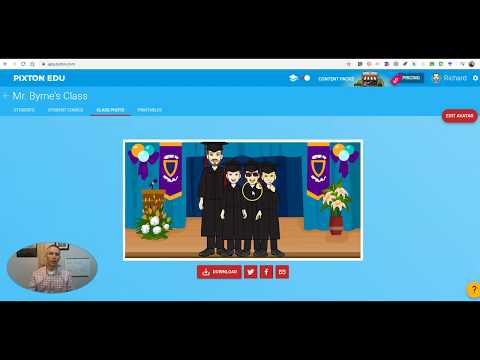 How to Make a Virtual Class Photo With Pixton EDU