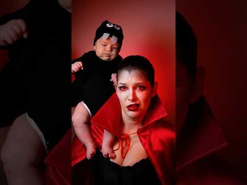 Poznáte, z jakého je to filmu?🧛🏻‍♀️ #halloween #halloweenmakeup #vampire #mommyandme