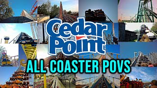 Cedar Point All Roller Coaster POV&#39;s in 4K
