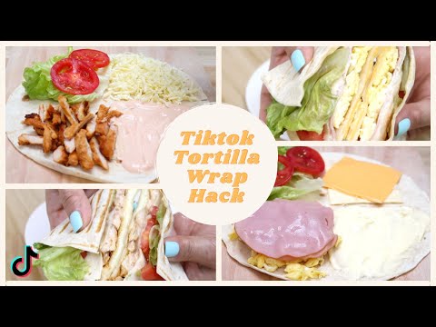 TIKTOK TORTILLA WRAP HACK | TIKTOK VIRAL HACK | SIMPLE & EASY