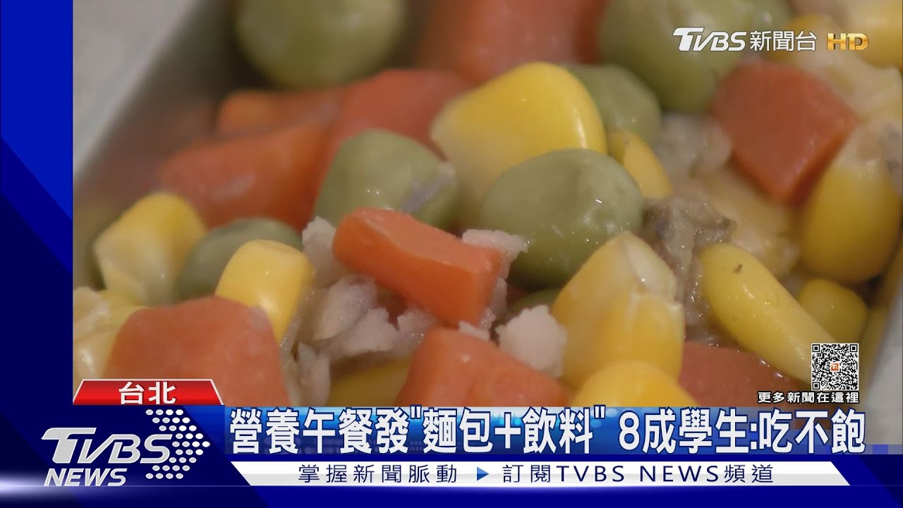 營養午餐發「麵包+飲料」 8成學生:吃不飽