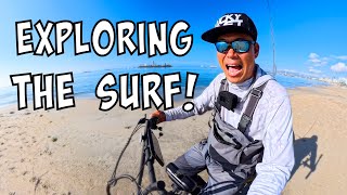 Riding my scooter to the beach - Can I Make it Back?? [Surf Fishing]