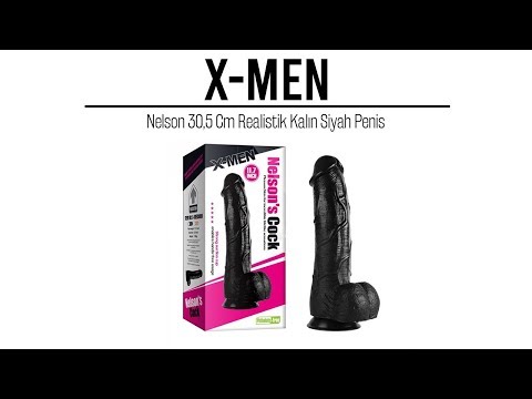 Nelson 30,5 Cm Realistik Damarlı Kalın Zenci Dildo Penis