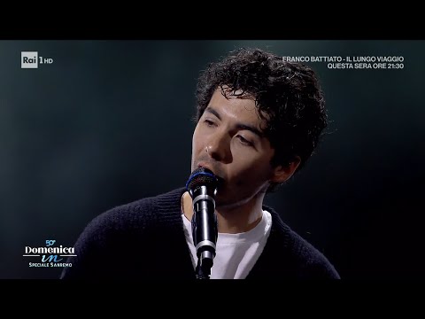 Fulminacci canta "Stupida fortuna" - Domenica In Speciale Sanremo 2026