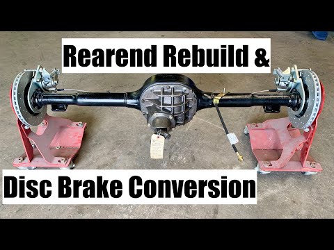 How to rebuild and install disk brakes on Ford Mustang 8 inch rear end