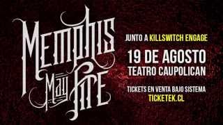 Matty Mullins ( MEMPHIS MAY FIRE ) te invita a su show en Chile !!