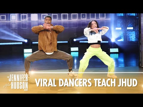 Viral Dancers Mariandrea Villegas and Phil Wright Teach Jennifer Some Moves!