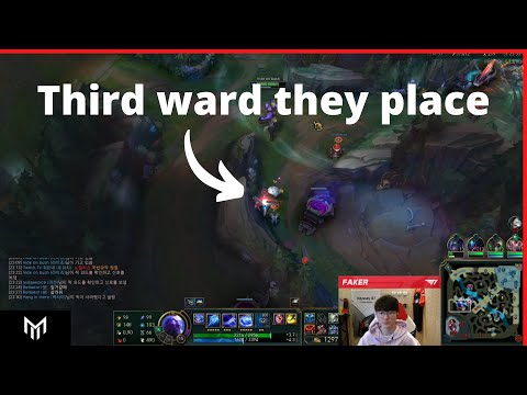 Enemy team trolls Faker with wards