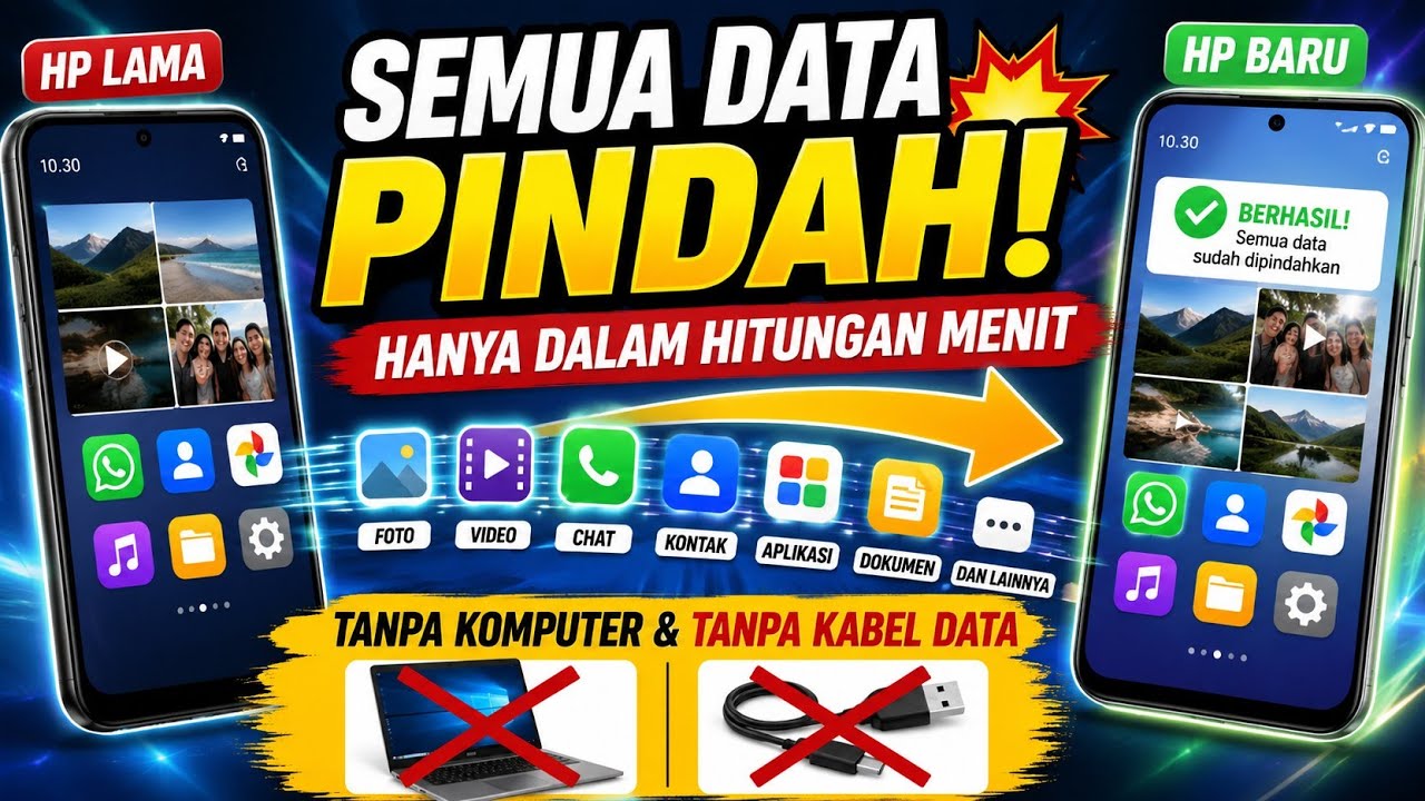 Cara Pindahkan Data ke HP Baru Tanpa Laptop atau Komputer, Praktis Banget!