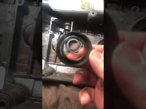 Spark plug tube seal broke. Why my engine was covered in oil. Oil leak