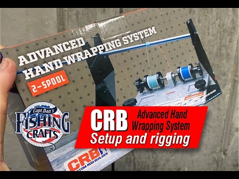 CRB Advanced hand wrapping system for making fishing rods setup and rigging tutorial