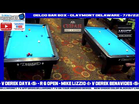 Vincent Cimarelli  V Derek Daya  - R 6 OPEN - Mike Lizzio  V Derek Benavides