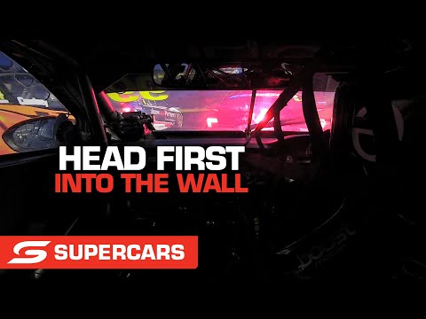 ONBOARD: Kostecki goes head-on into the tyre wall - ARMOR ALL Sydney SuperNight | Supercars 2021