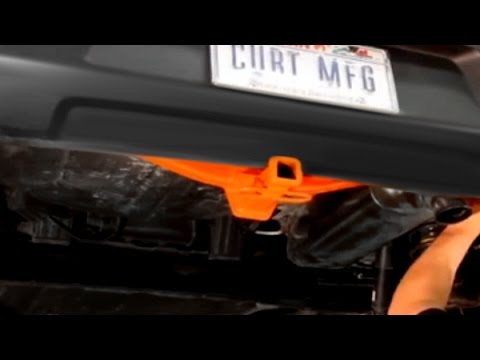 CURT Rear Trailer Hitch with Receiver Opening Installation on Kia Soul
