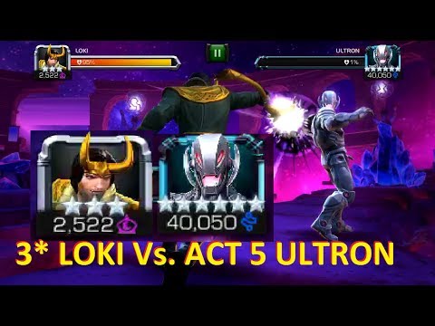MCoC: 3 STAR LOKI Vs Act 5 ULTRON | Carina’s Challenge