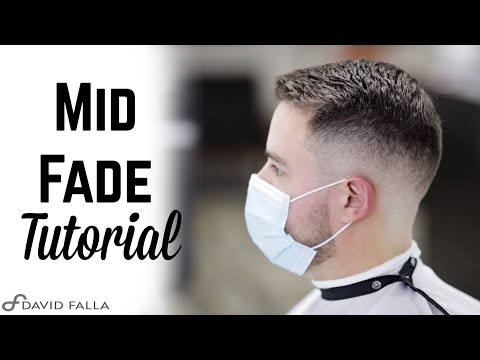 EASY STEPS MID FADE COMBOVER - BARBER TUTORIAL