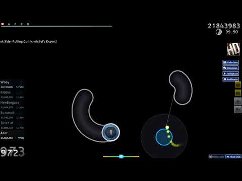 Azer | Kanpyohgo - Unmei no Dark Side -Rolling Gothic mix [yf's Expert] +HD 99.95% FC #1 314pp