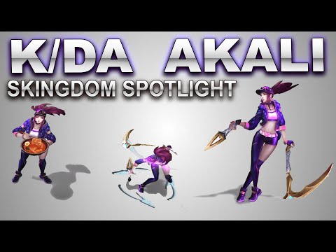 K/DA Akali Skin Spotlight | SKingdom - League of Legends