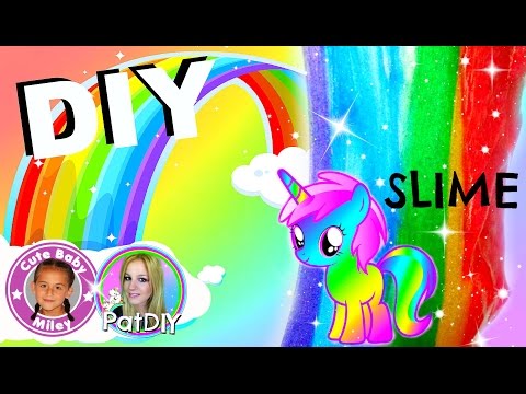 RAINBOW SLIME SQUISH MESH BALL | Antistressball aus Schleim | CuteBabyMiley & PatDiyLee