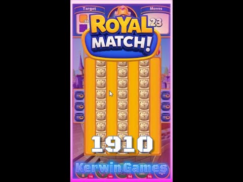Royal Match Level 1910 - No Boosters Gameplay