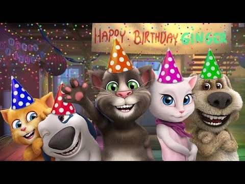 Talking Tom talking Ginger #tom #ginger #talking #family #music