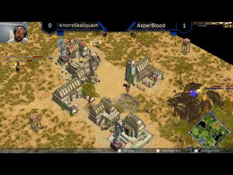 KnorrsSeaSquash (Thor) vs AsperBlood (Oranos) - Age of Mythology: The Titans (Game 2) ft. HellsRavag