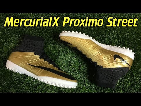 Nike MercurialX Proximo Street Turf Metallic Gold - Review + On Feet