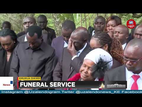 EMOTIONAL MOMENT as Late MP Johanna Ng'eno Lowered into the Grave at his Rural Home in Emurua Dikirr