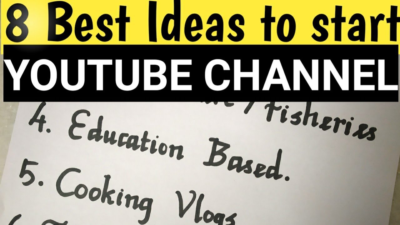 8 You Tube Channel Ideas//Topics to start You Tube Channel/Handwriting