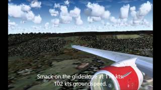 preview picture of video 'FS2004 SAS SK205 ENGM-ENCN. Takeoff and landing.'