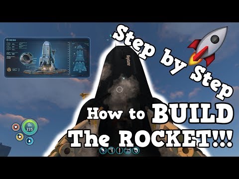 SUBNAUTICA HOW TO BUILD THE NEPTUNE ESCAPE ROCKET | STEP BY STEP