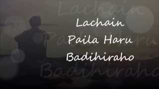 Adrian Pradhan - Sishir Jhai Ritto (Lyrics Video)