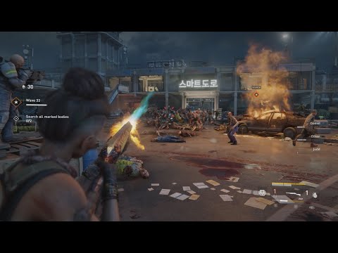 World War Z - Zeke Exterminator Horde Mode Hard SOLO (33 waves)