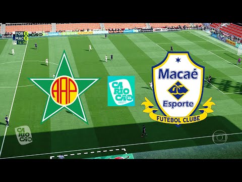 PORTUGUESA-RJ X MACAE - CAMPEONATO CARIOCA 2021 - 6ª RODADA - 28/03/2021 - PES 2021