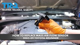 How To Replace Mass Air Flow Sensor 2003-09 Toyota 4Runner