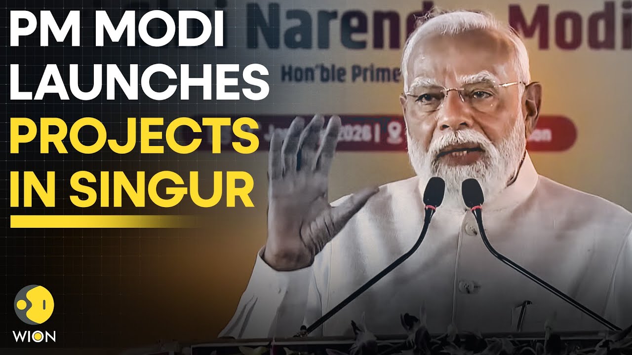 LIVE: PM Modi Lays Foundation Stone, Dedicates Multiple Development Projects in Singur, West Bengal