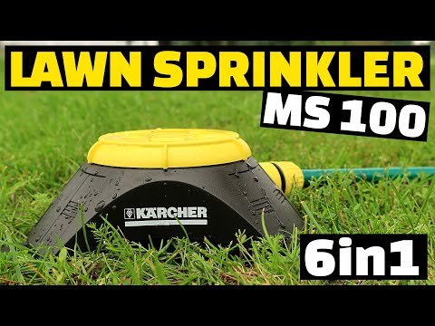 Karcher Lawn Sprinkler MS 100 - Multifunctional Surface Sprinkler With 6-Pattern 2.645-026 Testing