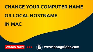 How to Change Your Computer Name or Local Hostname on Mac