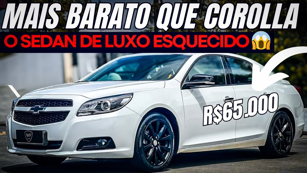UM SEDAN de PATRÃO MUITO MELHOR E MAIS BARATO QUE UM COROLLA 🔥 Chevrolet Malibu 2.4 vale a pena?