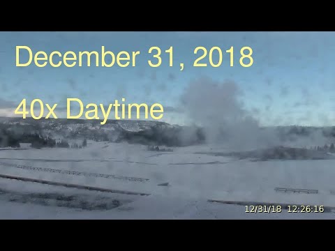 December 31, 2018 Upper Geyser Basin Daytime Streaming Camera Captures