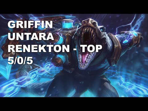Griffin Untara Top Renekton vs Fiora - KR Grandmaster Patch 10.8