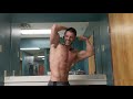 Back workout session #2 today - flexing posing bodybuilding men's physique
