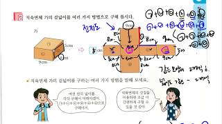 (easy 교과서 수학) 6학년 1학기 6. 직육면체의 부피와 겉넓이 - 겉넓이를 구하는 방법을 알아볼까요