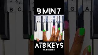B MINOR 7 CHORD - How to Play on the Piano