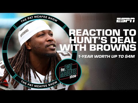 Reaction to Kareem Hunt signing a 1-year deal worth up to $4M with the Browns | The Pat McAfee Show