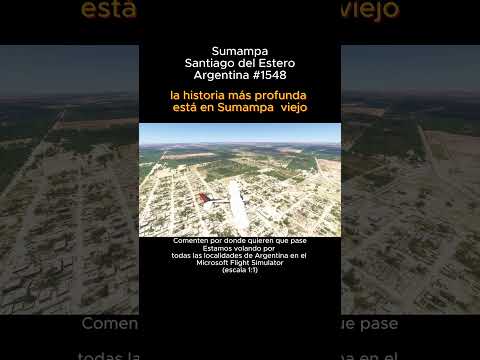 Sumampa, Santiago del Estero desde el Microsoft Flight Simulator #sumampa #santiagodelestero #Msfs