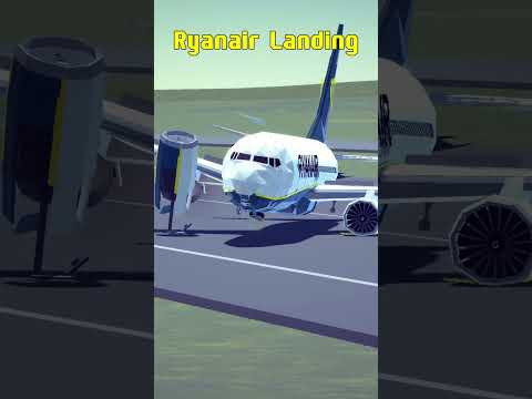Average landing to wild landing |Besiege #besiege #aviation #trendingshorts #trend #fyp #automobile