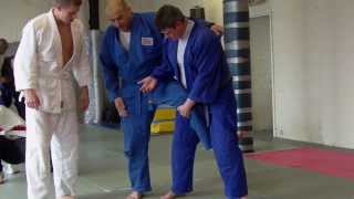 Sambo Technique- Crossed Leg Lock from Scissor Takedown